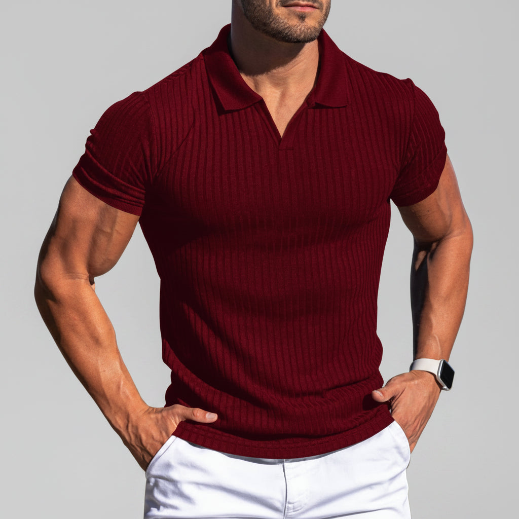 DE RIDDER UTRECHT | POLOSHIRT MET STRUCTUUR VOOR HEREN