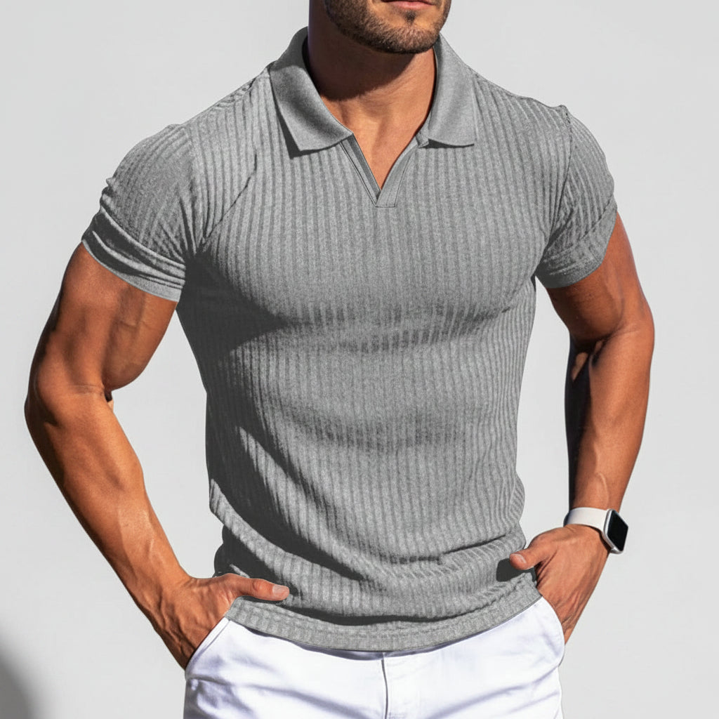 DE RIDDER UTRECHT | POLOSHIRT MET STRUCTUUR VOOR HEREN