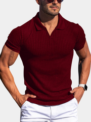 DE RIDDER UTRECHT | POLOSHIRT MET STRUCTUUR VOOR HEREN